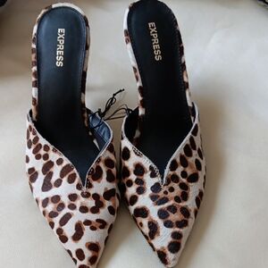 Express Animal Print Mules